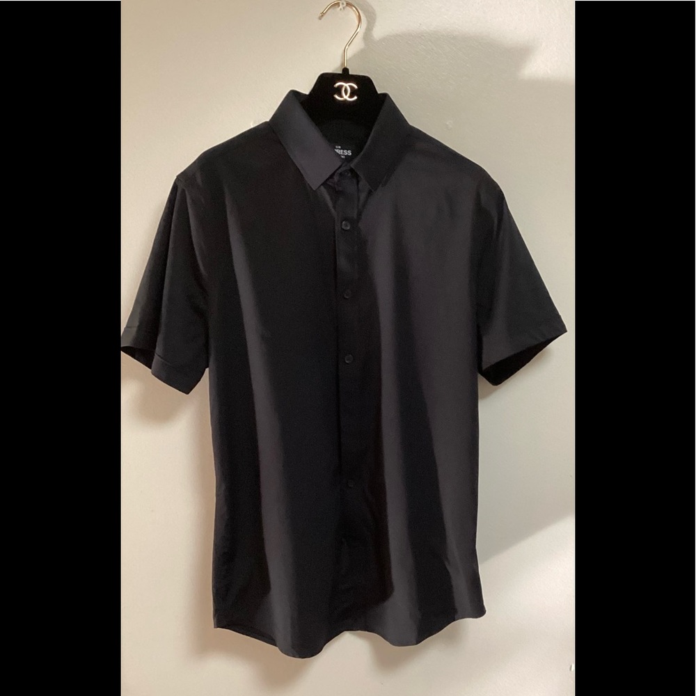 Express Black Polo in Small